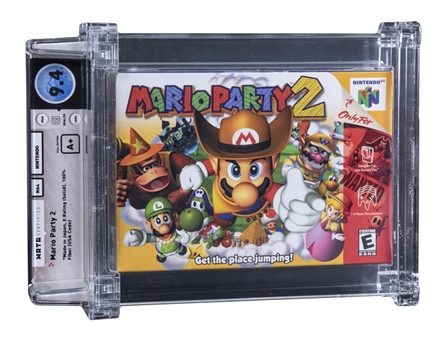 1999 N64 Nintendo (USA) "Mario Party 2" Sealed Video Game - WATA 9.4/A+
